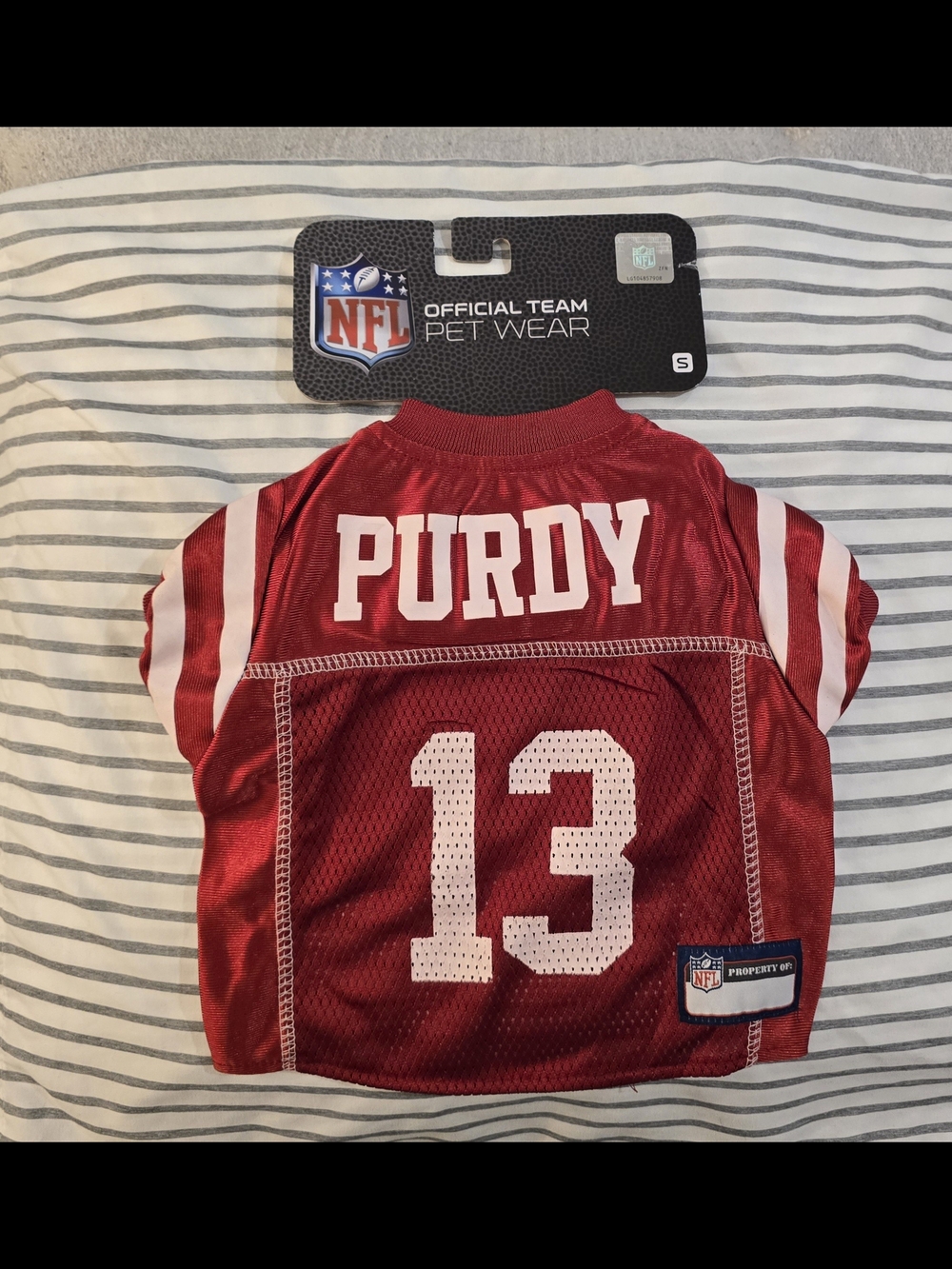 NFL Purdy #13 Pet Red Football Jersey Tee